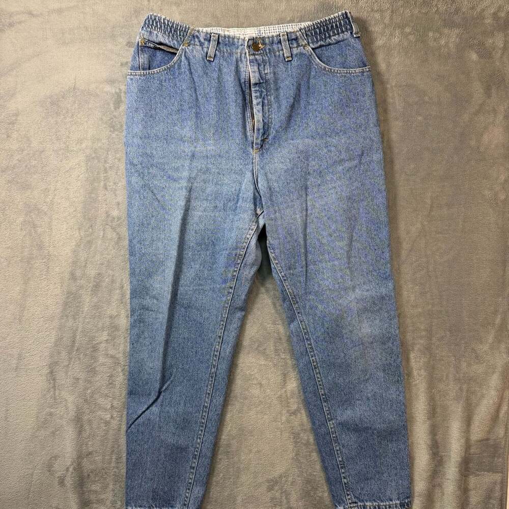 Made in USA Lee Relaxed Fit Jeans Size 18W MED Vintage High Waist mom jeans